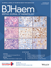 Cover of the British Journal of Haematology